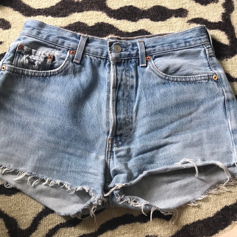 Levi’s High Waisted Denim Shorts
